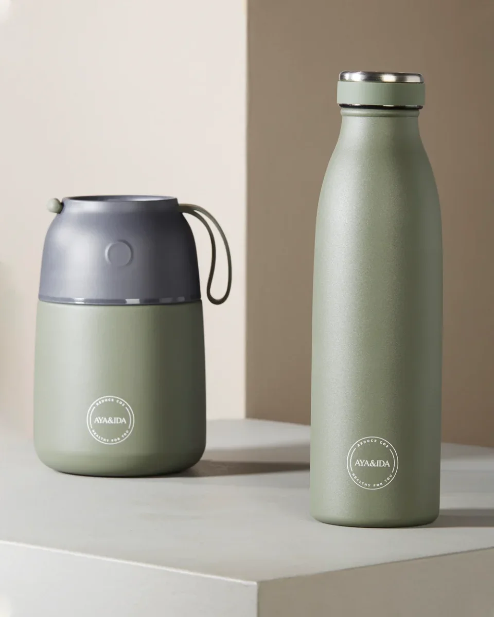 Aya & Ida 500ml Drinking Bottle Tropical Green - Image 3