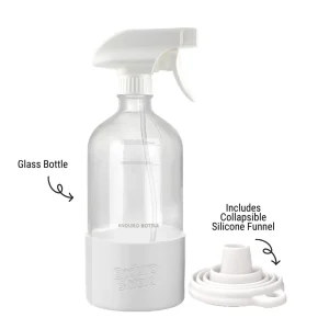 Enduro Glass Bottle - Refillable Cleaner Bottle with Funnel