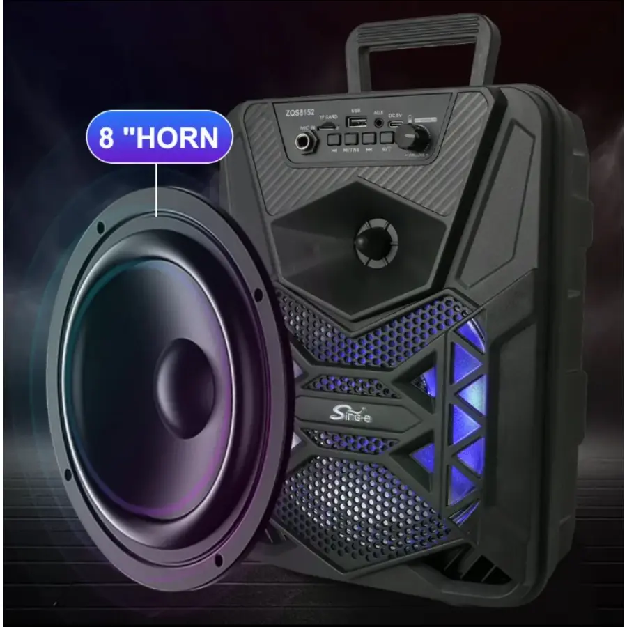 Portable Wireless Karaoke Microphone – 3-in-1 Bluetooth DJ Speaker - Image 4