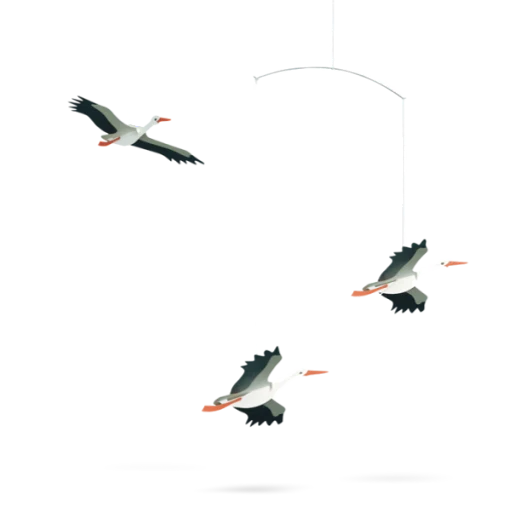 Flensted Mobile Danish Lucky Storks
