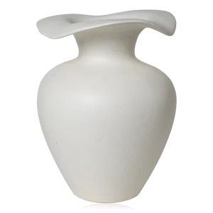 Broste Florentina Stoneware Vase Medium Off White
