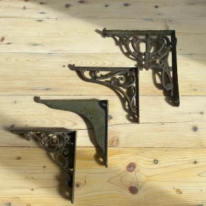 Antique cast iron brackets